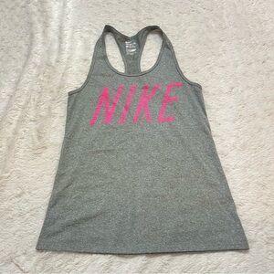 Nike Tank Top Grey and Pink Size Small